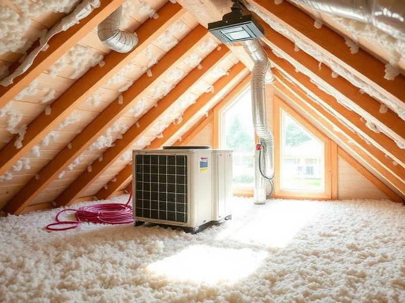 Attic insulation and HVAC